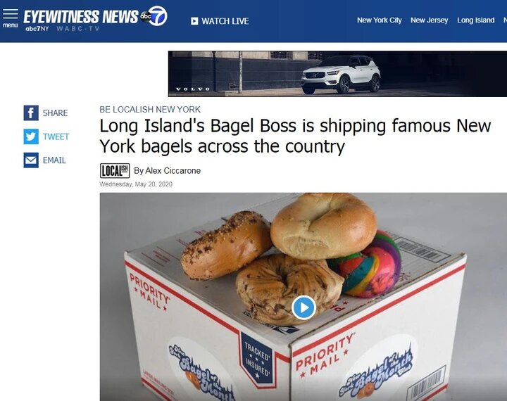 Long Island’s Bagel Boss is shipping famous New York bagels across the country